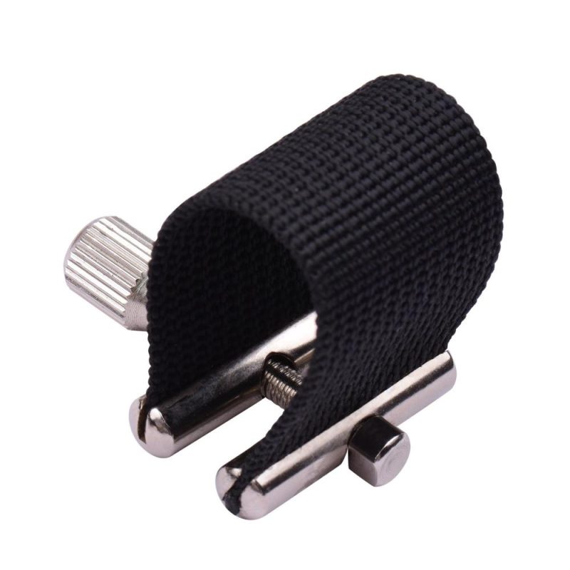 Woodwinds |   Saxophone Ligature Compact Durable Sax Ligature for Alto Saxophone Metal Mouthpiece Black Musical Instruments Black