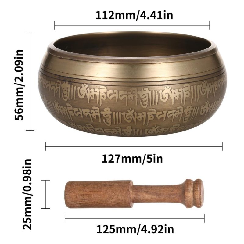 Drums & Percussion |   Tibetan Singing Bowl Handmade Buddha Tibet Struck Bowl Drums & Percussion Drums & Percussion