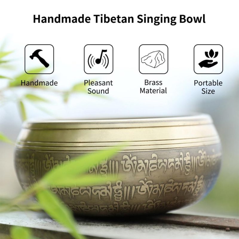 Drums & Percussion |   Tibetan Singing Bowl Handmade Buddha Tibet Struck Bowl Drums & Percussion Drums & Percussion