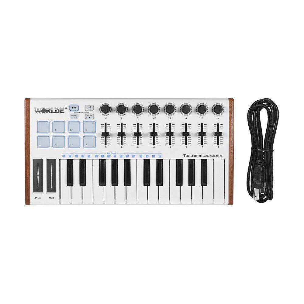 Keyboards & Pianos |   TUNA MINI Ultra-Portable 25-Key USB MIDI Keyboard Controller Multicolour Keyboards & Pianos Keyboards & Pianos