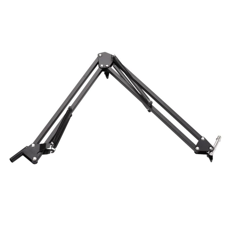 Pro Audio Equipment |   Microphone Stand Holder Table Lazy Bracket with Extendable Arm Microphone Clip Black Musical Instruments Black