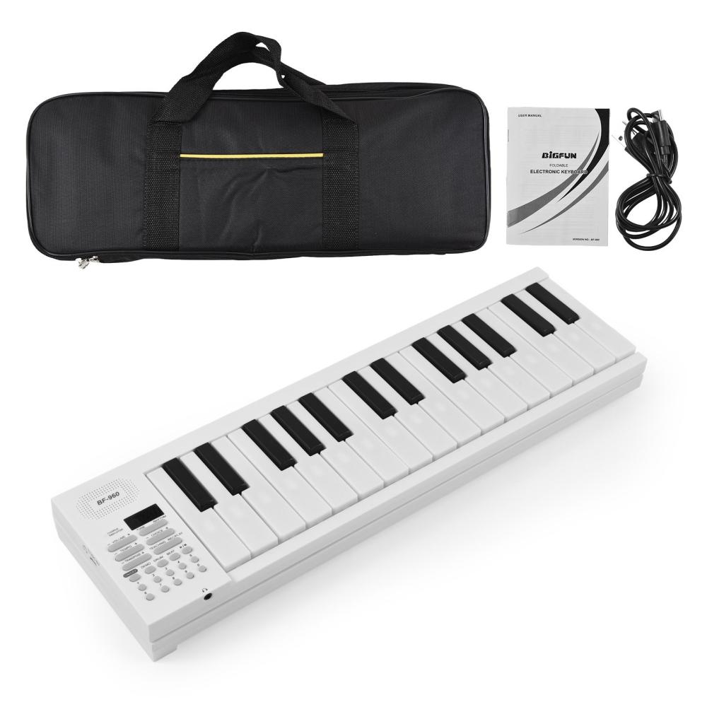 Keyboards & Pianos |   BF-960 – The Ultimate Portable 61-Key Foldable Electronic Piano for Beginners White Keyboards & Pianos Keyboards & Pianos