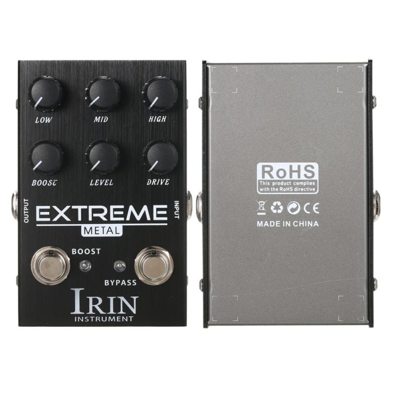 Musical Effects |   Distortion Guitar Effect Pedal for Electric Guitar – EXTREME Black Musical Effects Black