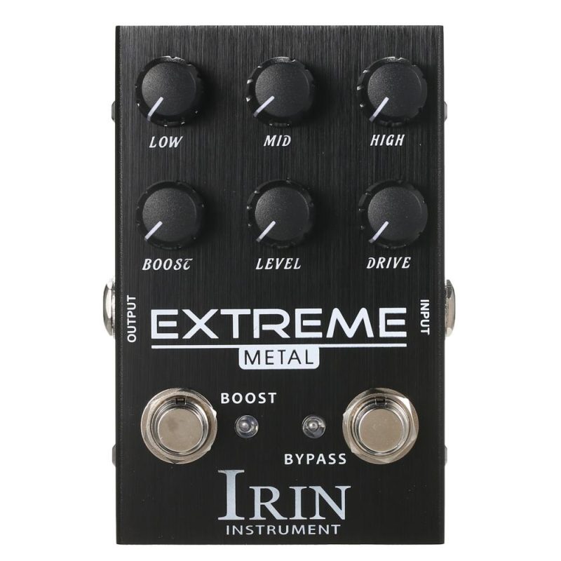 Musical Effects |   Distortion Guitar Effect Pedal for Electric Guitar – EXTREME Black Musical Effects Black