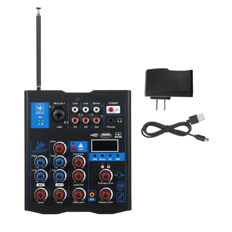 Musical Effects |   Professional Audio Mixer With Dual Wireless Microphone, Musical Effects Musical Effects