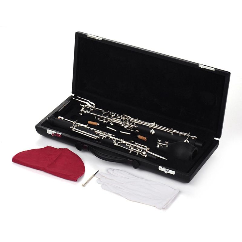 Woodwinds |   Professional English Horn Alto Oboe F Key Synthetic Wood Body Silver-plated Keys Woodwind Instrument Black Musical Instruments Black