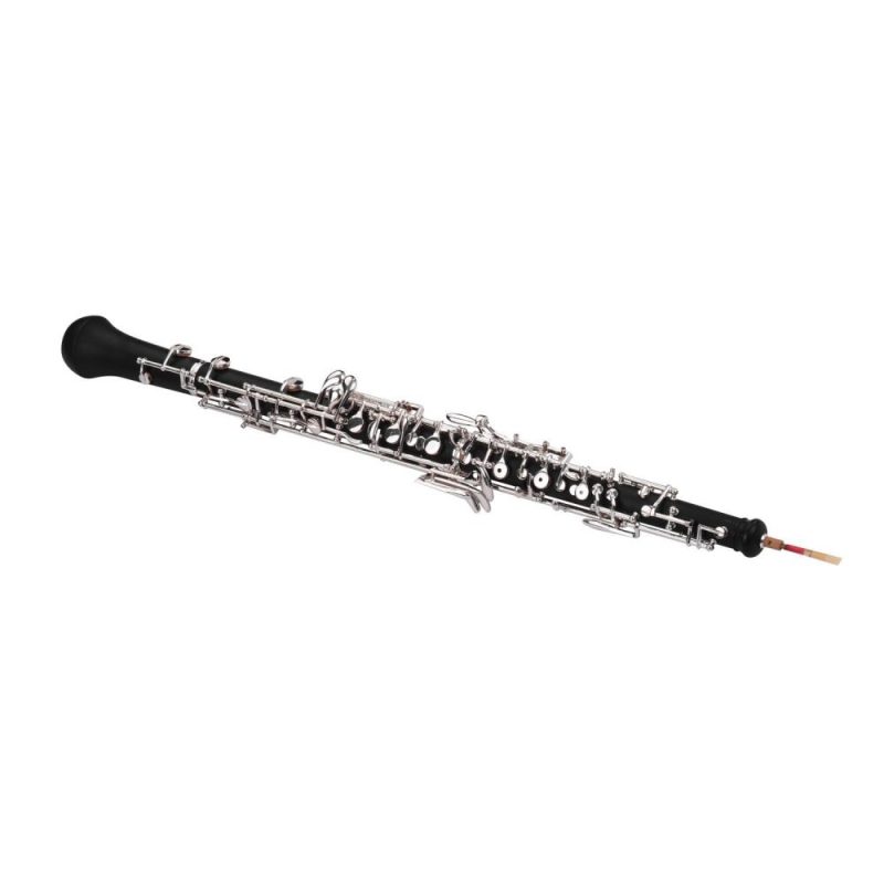 Woodwinds |   Professional Oboe C Key Semi-automatic Style Silver-plated Keys Woodwind Instrument Silver Musical Instruments Silver