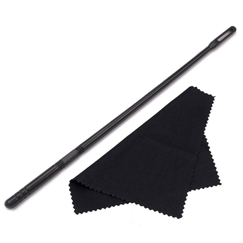 Woodwinds |   Woodwind Instruments Accessory Cleaning-Sticks for Flute Cleaning Rod with Cloth for Flute Black Musical Instruments Black