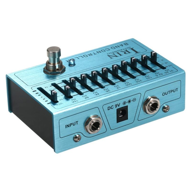 Musical Effects |   10-Band EQ Guitar Effect Pedal Mini Guitar Equalizer with True Bypass – BAND CONTROLLER Blue Musical Effects Blue