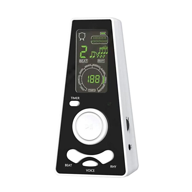 Musical Effects |   Electronic Digital Metronome with Timer Universal Electronic Metronome White Musical Effects Musical Effects