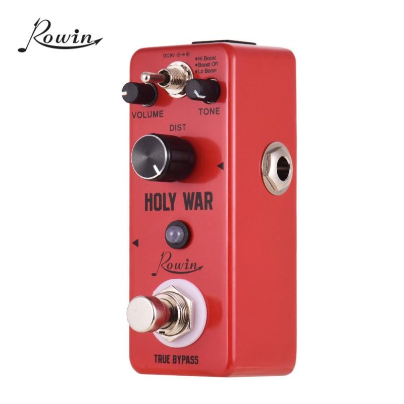 Musical Effects |   HOLY WAR Analog Heavy Metal Distortion Guitar Effect Pedal 3 Working Mode Aluminum Alloy Shell True Bypass Red Musical Effects Musical Effects