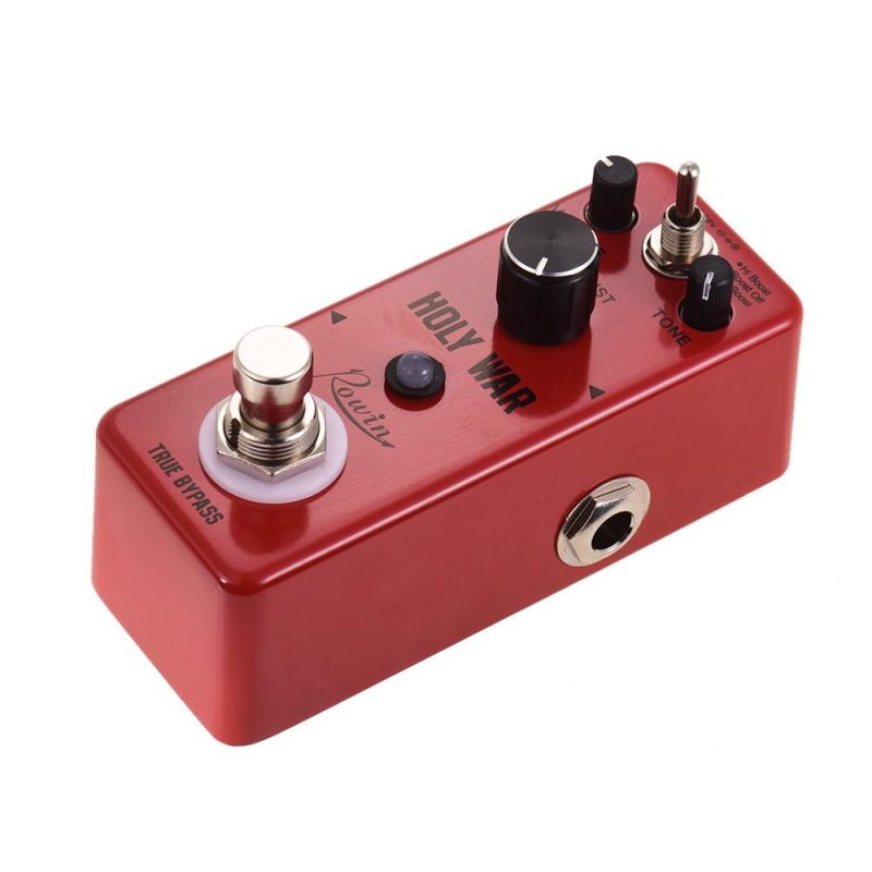 Musical Effects |   HOLY WAR Analog Heavy Metal Distortion Guitar Effect Pedal 3 Working Mode Aluminum Alloy Shell True Bypass Red Musical Effects Musical Effects