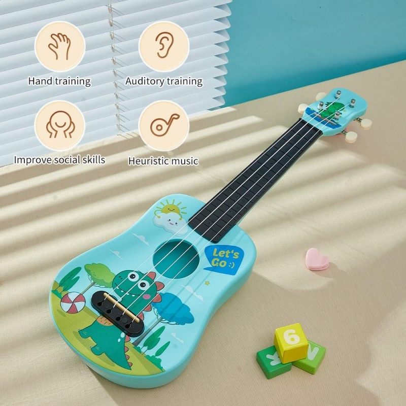 Strings and Accessories |   21-inch Ukulele Starter Kit / Eco-Friendly with Vibrant Design / Perfect Gift for Beginners Green Musical Instruments Green