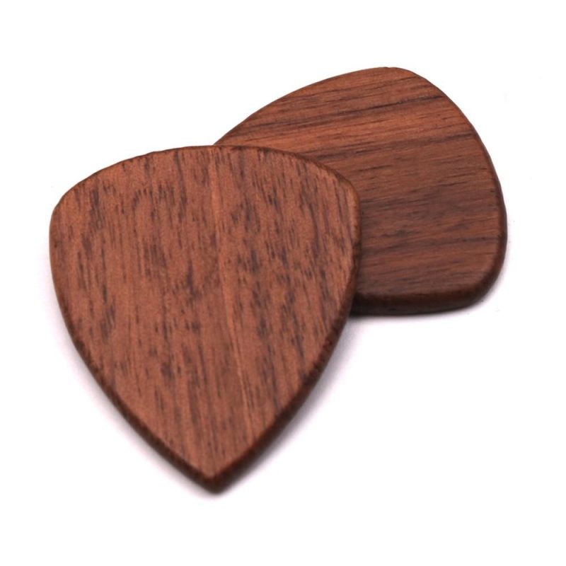 Strings and Accessories |   2pcs Wood Guitar Picks Plectrum Natural Grains Musical Instruments Natural Grains