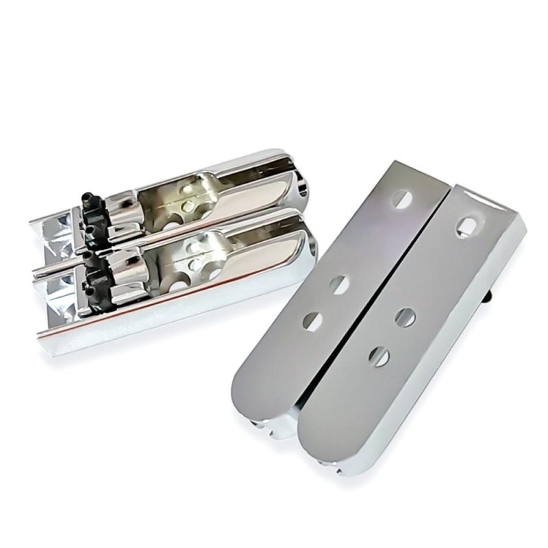 Strings and Accessories |   4pcs Bass Guitar Bridge Individual Bass Bridge Guitar Bridge Silver Musical Instruments Silver