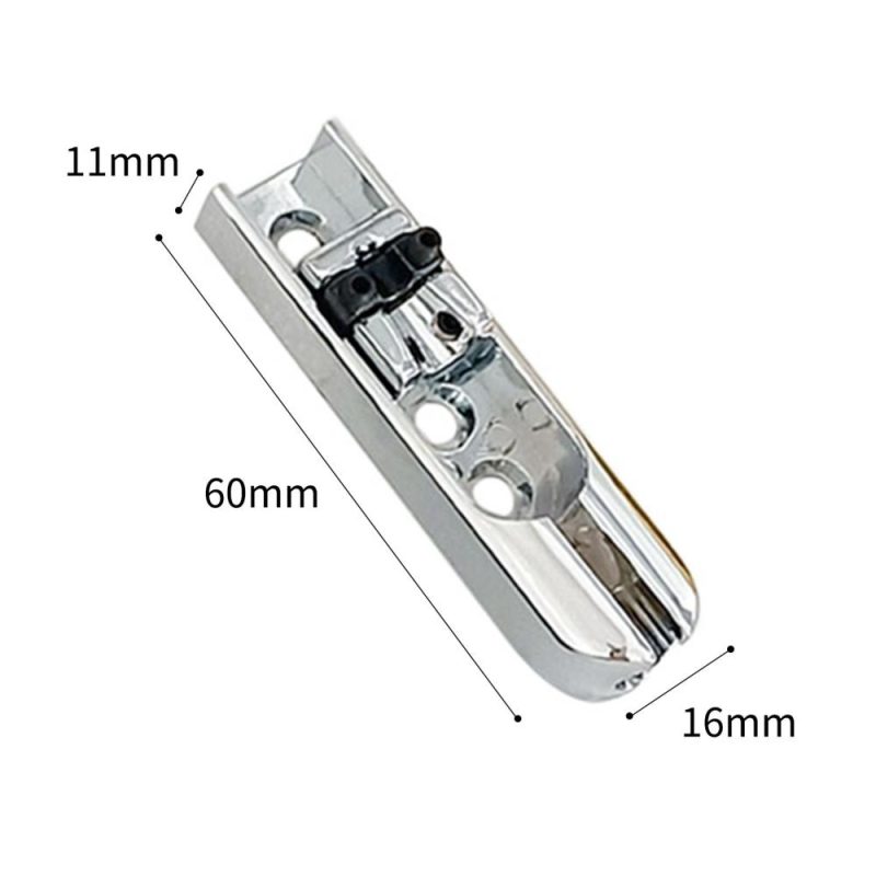 Strings and Accessories |   4pcs Bass Guitar Bridge Individual Bass Bridge Guitar Bridge Silver Musical Instruments Silver