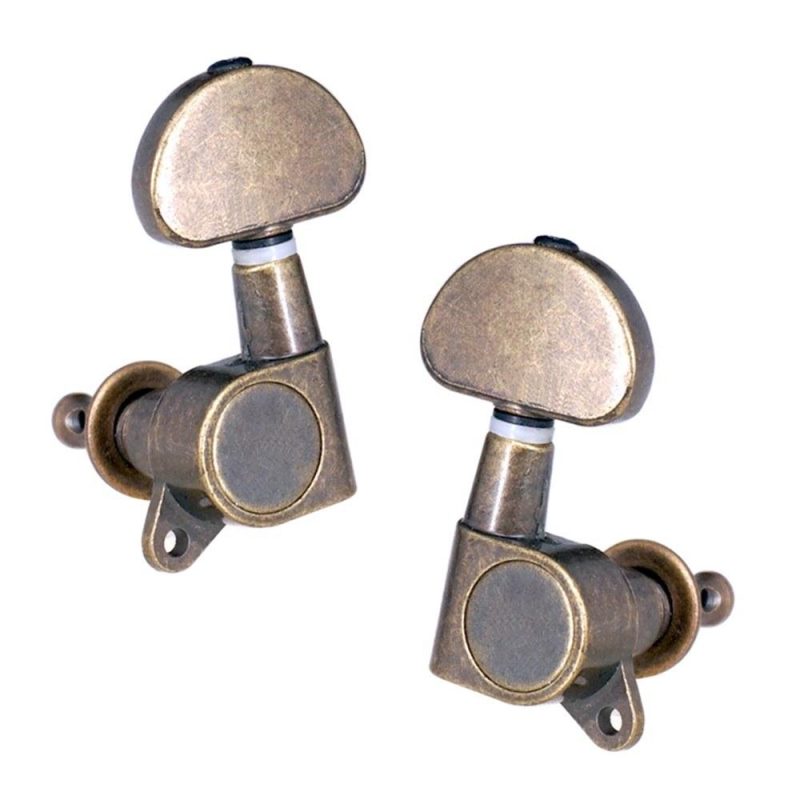 Strings and Accessories |   6pcs (3L3R) Closed Guitar Tuning Pegs String Tuners Machine Heads Knobs Tuning Keys for Folk Acoustic / Electric Guitar Bronze Musical Instruments Bronze