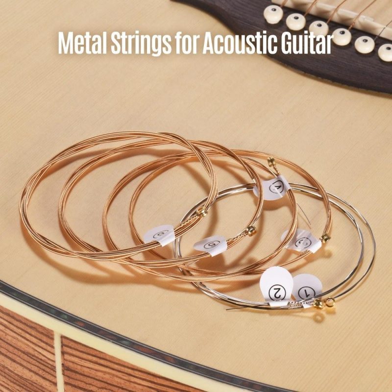 Strings and Accessories |   DP-010 Extra Light Acoustic Guitar Strings Hexagon Alloy Wire Phosphor Bronze Wound Corrosion Resistant 6 Strings Set Musical Instruments Strings & Accessories