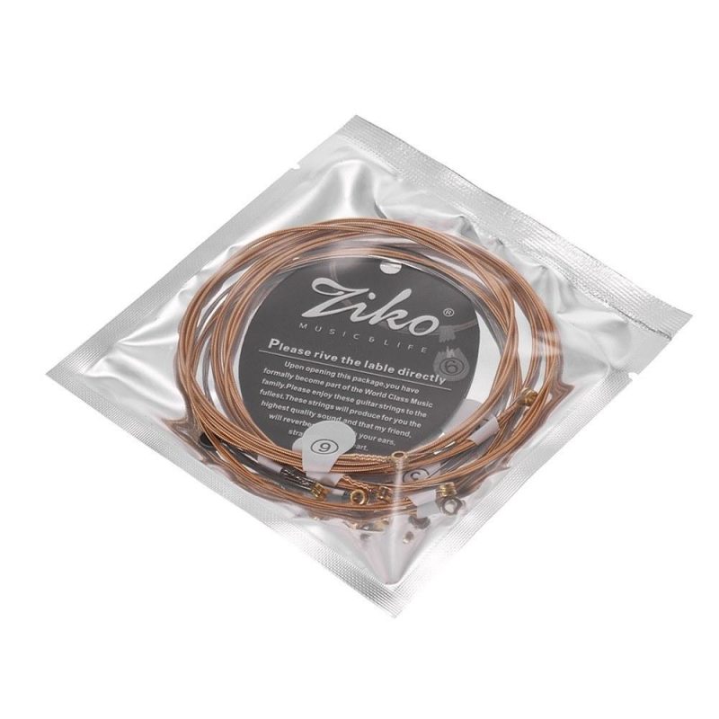 Strings and Accessories |   DP-010 Extra Light Acoustic Guitar Strings Hexagon Alloy Wire Phosphor Bronze Wound Corrosion Resistant 6 Strings Set Musical Instruments Strings & Accessories