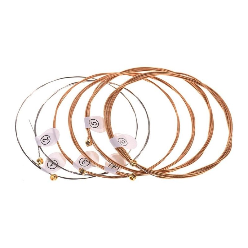 Strings and Accessories |   DP-010 Extra Light Acoustic Guitar Strings Hexagon Alloy Wire Phosphor Bronze Wound Corrosion Resistant 6 Strings Set Musical Instruments Strings & Accessories