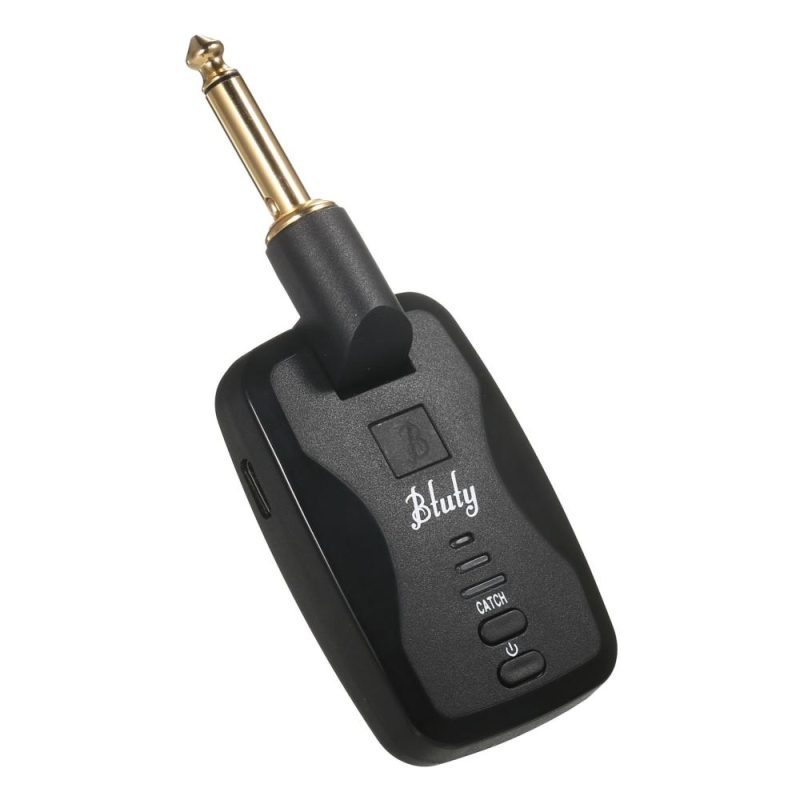 Strings and Accessories |   FW-24G Guitar Wireless System Rechargeable Guitar Pickup Transmitter and Receiver Set Black Musical Instruments Black