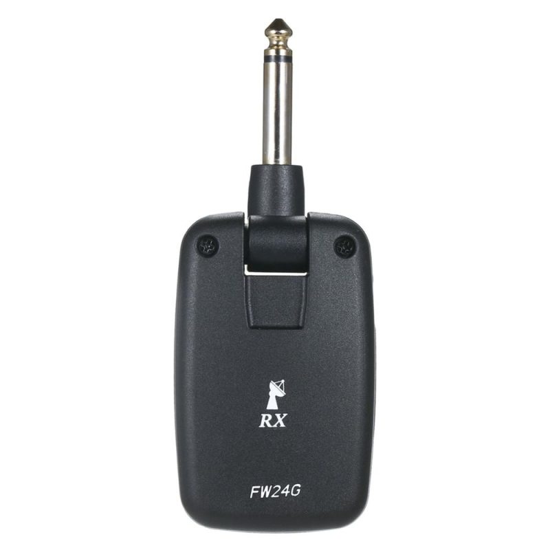 Strings and Accessories |   FW-24G Guitar Wireless System Rechargeable Guitar Pickup Transmitter and Receiver Set Black Musical Instruments Black