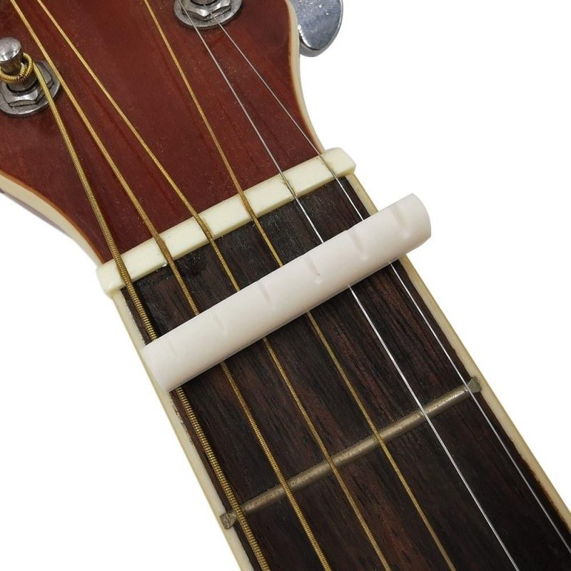 Strings and Accessories |   Guitar Saddle Nut White Cattle Bone for 41 Inch Folk Guitar White Musical Instruments Strings & Accessories