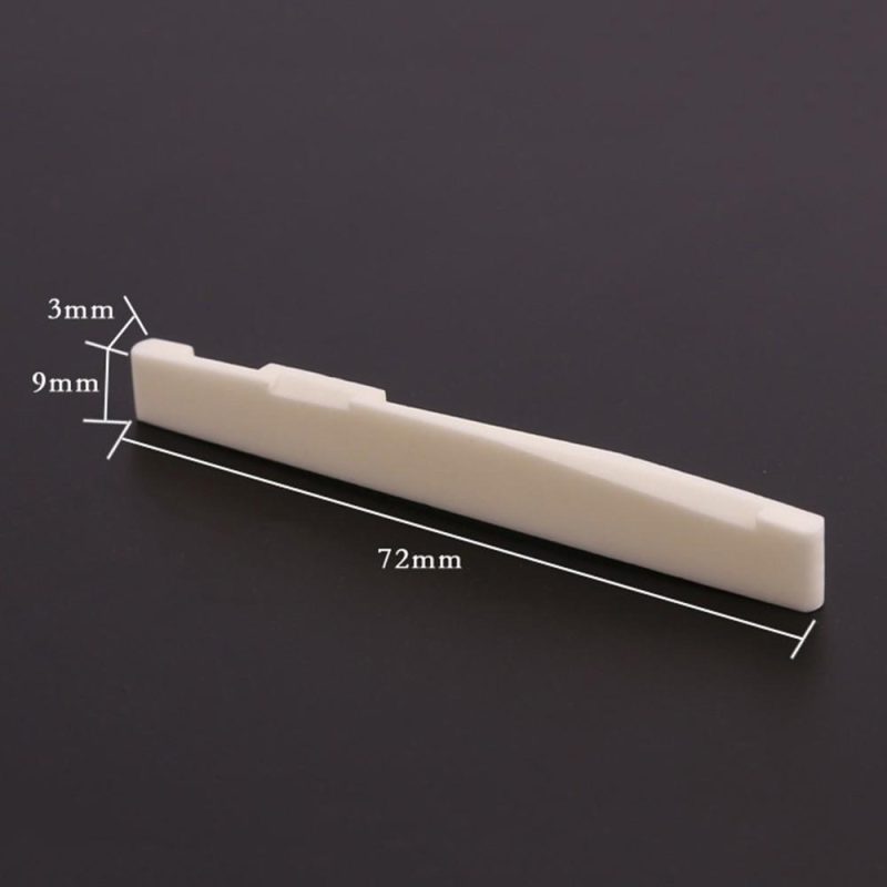 Strings and Accessories |   Guitar Saddle Nut White Cattle Bone for 41 Inch Folk Guitar White Musical Instruments Strings & Accessories