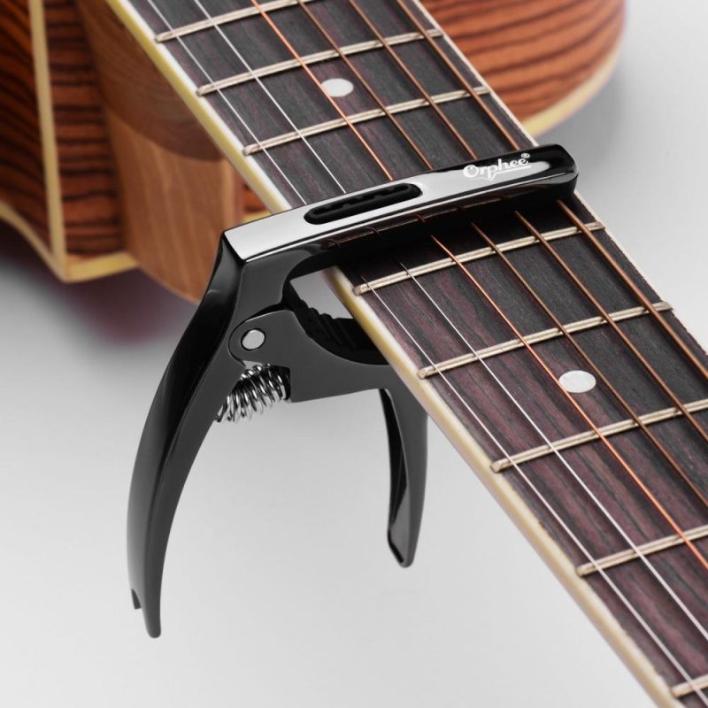 Strings and Accessories |   Orphee Q5 3-in-1 Multi-functional Guitar Capo  + 5pcs Plastic Triangle Shape Guitar Picks Musical Instruments Strings & Accessories