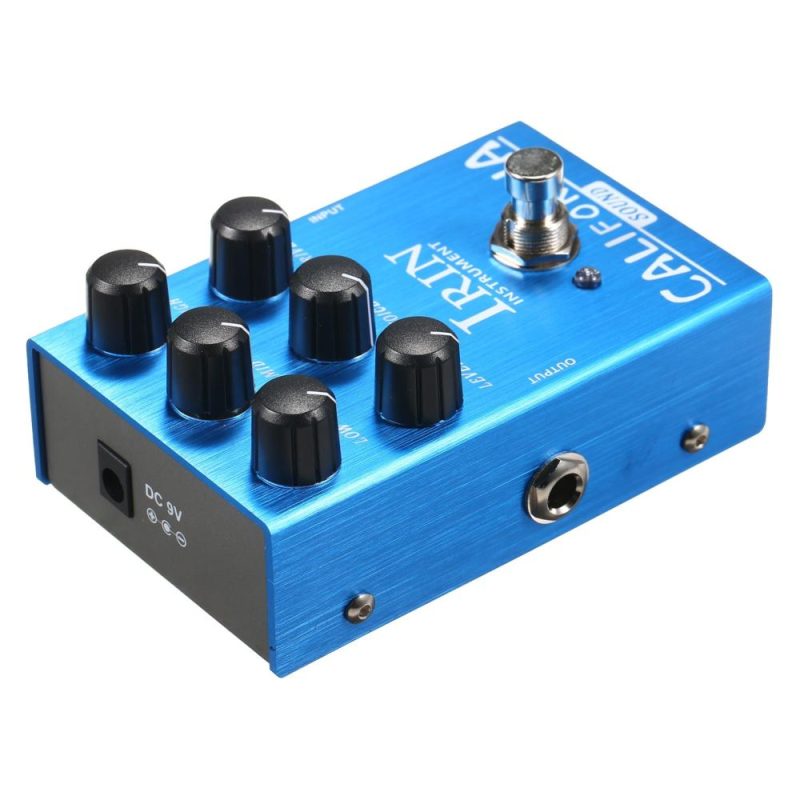 Musical Effects |   Mini Guitar Effect Pedal VOX AC30 Speaker Simulator Cabinet Simulator Guitar Effector Pedal  – AC Tone Sound (Blue) Blue Musical Instruments Blue