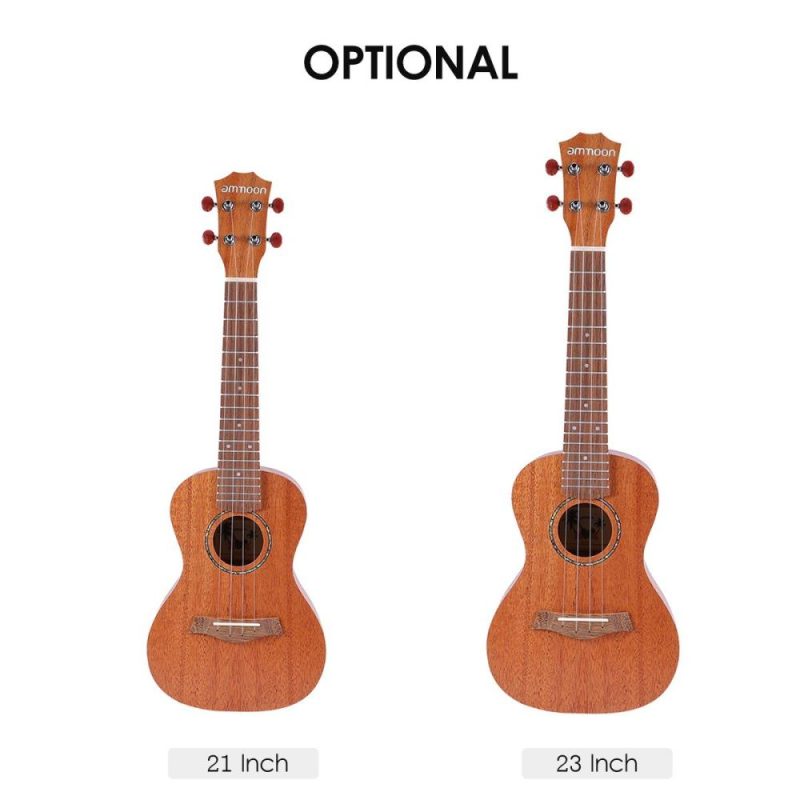 Strings and Accessories |   21 Inch Acoustic Ukulele Kit Mahogany Plywood Ukelele Musical Instruments Strings & Accessories