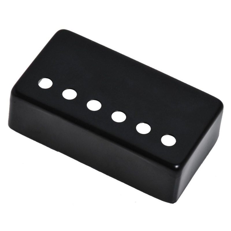 Strings and Accessories |   2Pcs Humbucker Guitar Pickup Cover 50mm + 52mm Pole Spacing Metal LP Guitar Neck Pickup Covers for Electric Guitar Black Musical Instruments Black