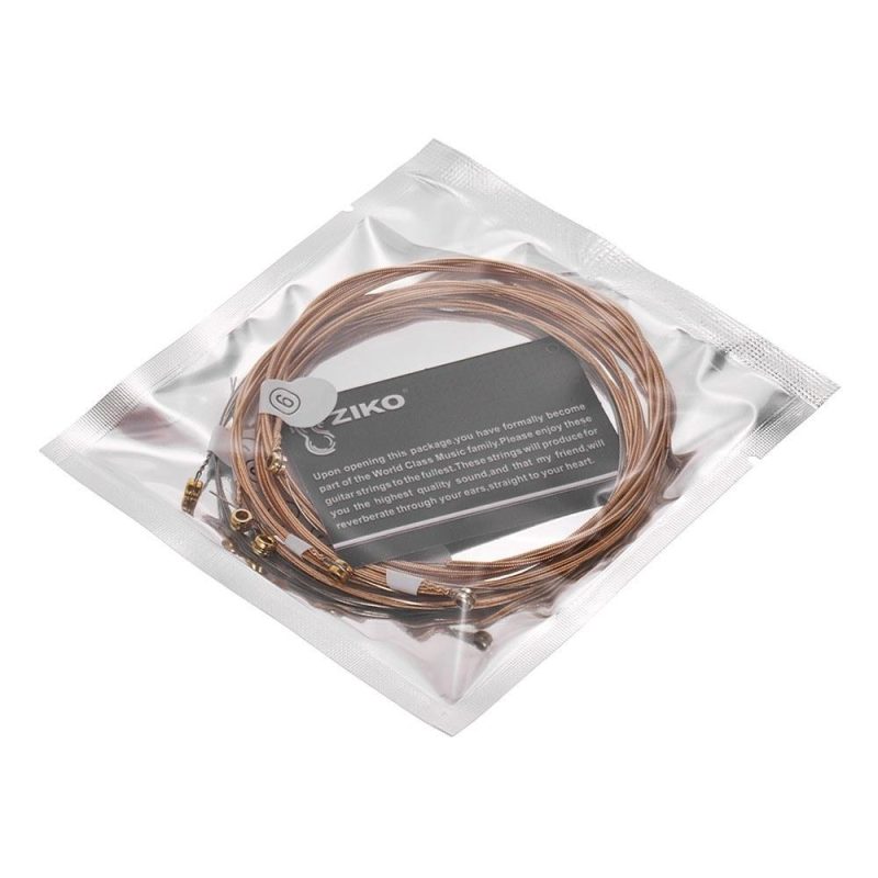 Strings and Accessories |   DP-010 Extra Light Acoustic Guitar Strings Hexagon Alloy Wire Phosphor Bronze Wound Corrosion Resistant 6 Strings Set Musical Instruments Strings & Accessories