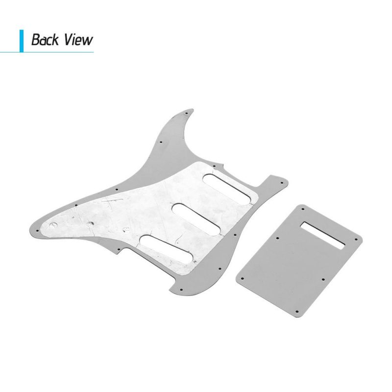 Strings and Accessories |   SSS Electric Guitar Pickguard Set with Back Plate Screws Pick Guard for American ST Style Guitars Blue Pearl Red Musical Instruments Red